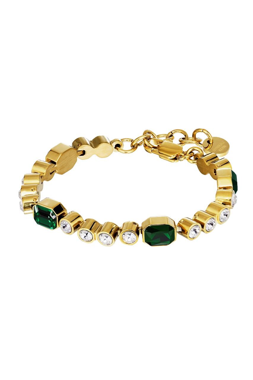 Dyrberg Kern Dyrberg/Kern Grivna Bracelet, Color: Gold/Green, Onesize, Women