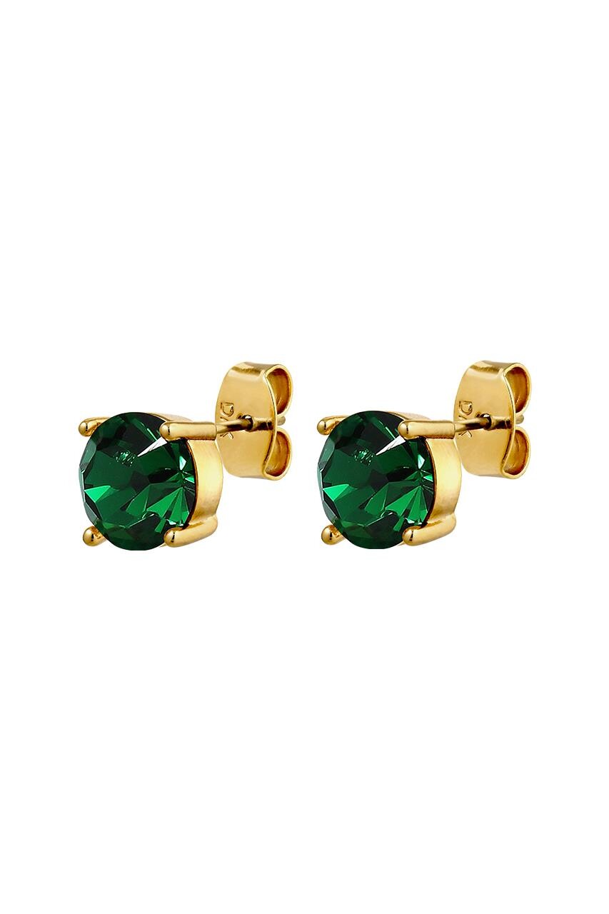 Dyrberg Kern Dyrberg/Kern Daze Earring, Color: Gold/Green, Onesize, Women