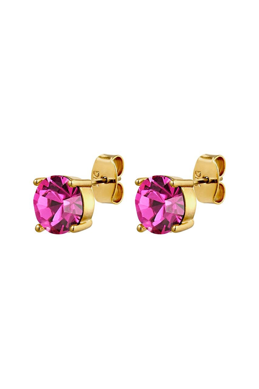 Dyrberg Kern Dyrberg/Kern Daze Earring, Color: Gold/Pink, Onesize, Women