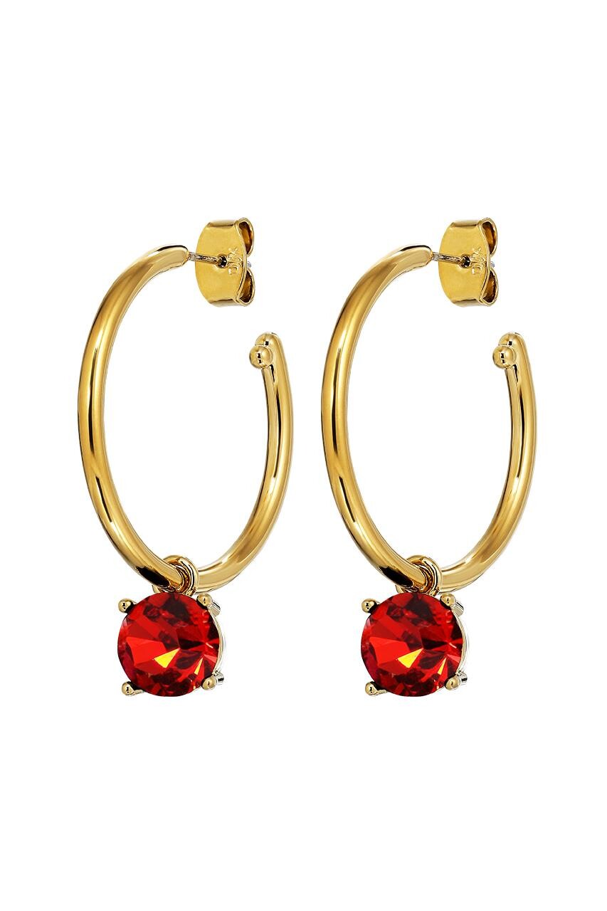 Dyrberg Kern Dyrberg/Kern Diega Earring, Color: Gold/Red, Onesize, Women