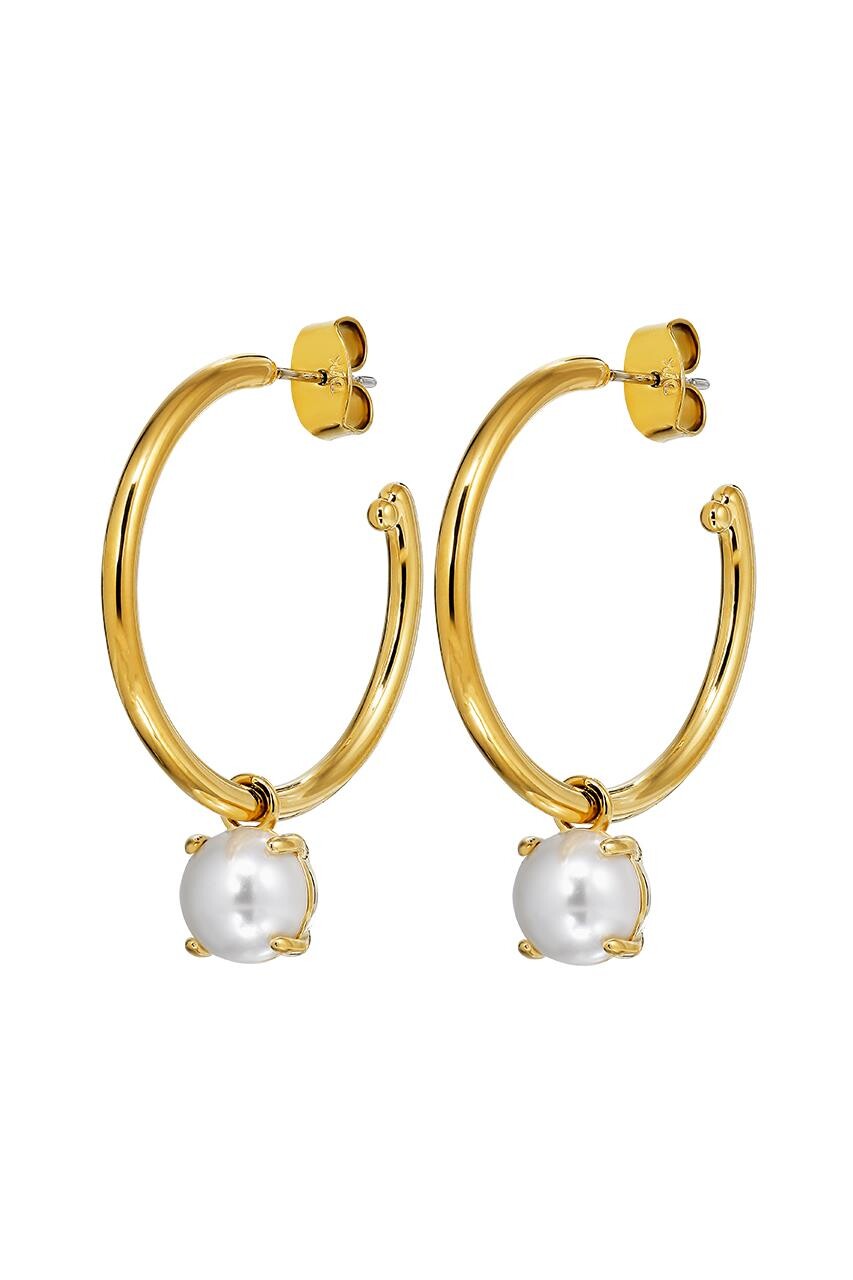 Dyrberg Kern Dyrberg/Kern Diega Earring, Color: Gold/White, Onesize, Women