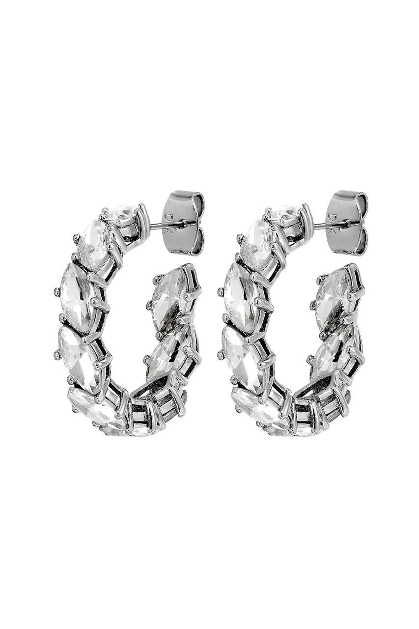 Dyrberg Kern Dyrberg/Kern Tamarin Earring, Color: Silver/Crystal, Onesize, Women