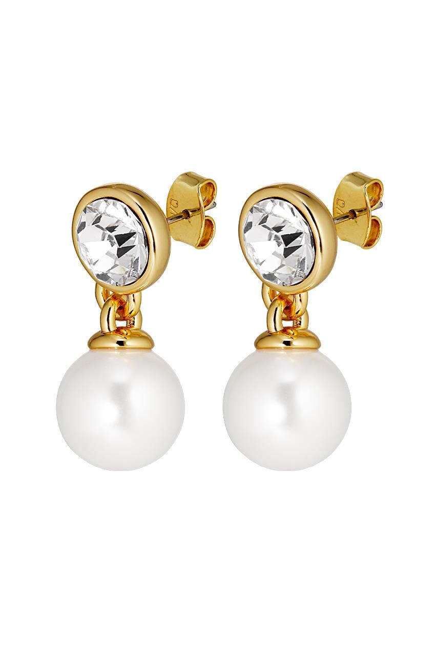Dyrberg Kern Dyrberg/Kern Naomi Earring, Color: Gold/White, Onesize, Women
