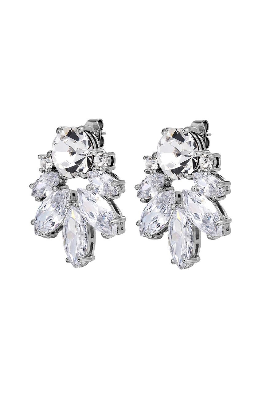 Dyrberg Kern Dyrberg/Kern Drago Earring, Color: Silver/Crystal, Onesize, Women