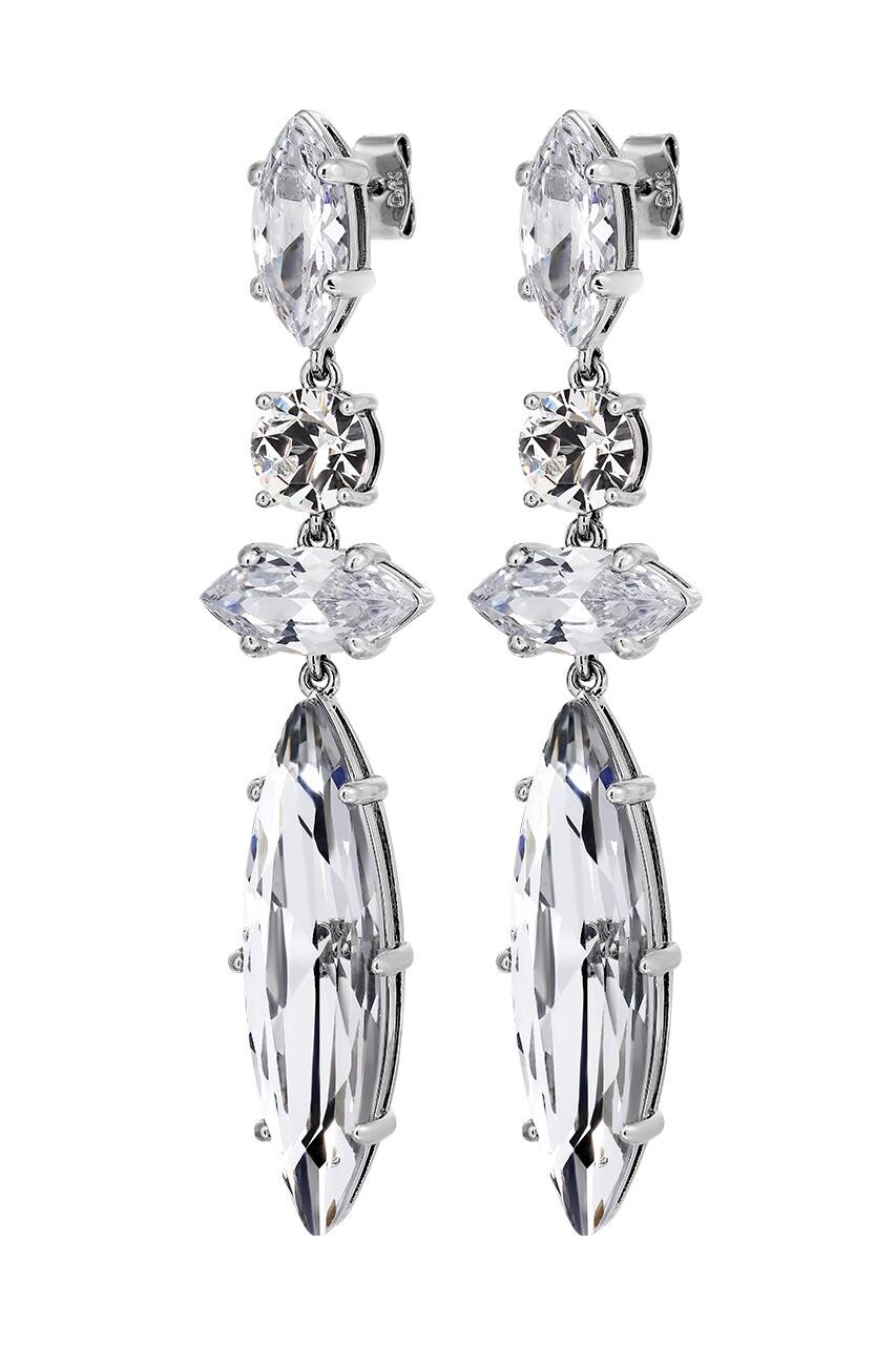 Dyrberg Kern Dyrberg/Kern Tenere Earring, Color: Silver/Crystal, Onesize, Women