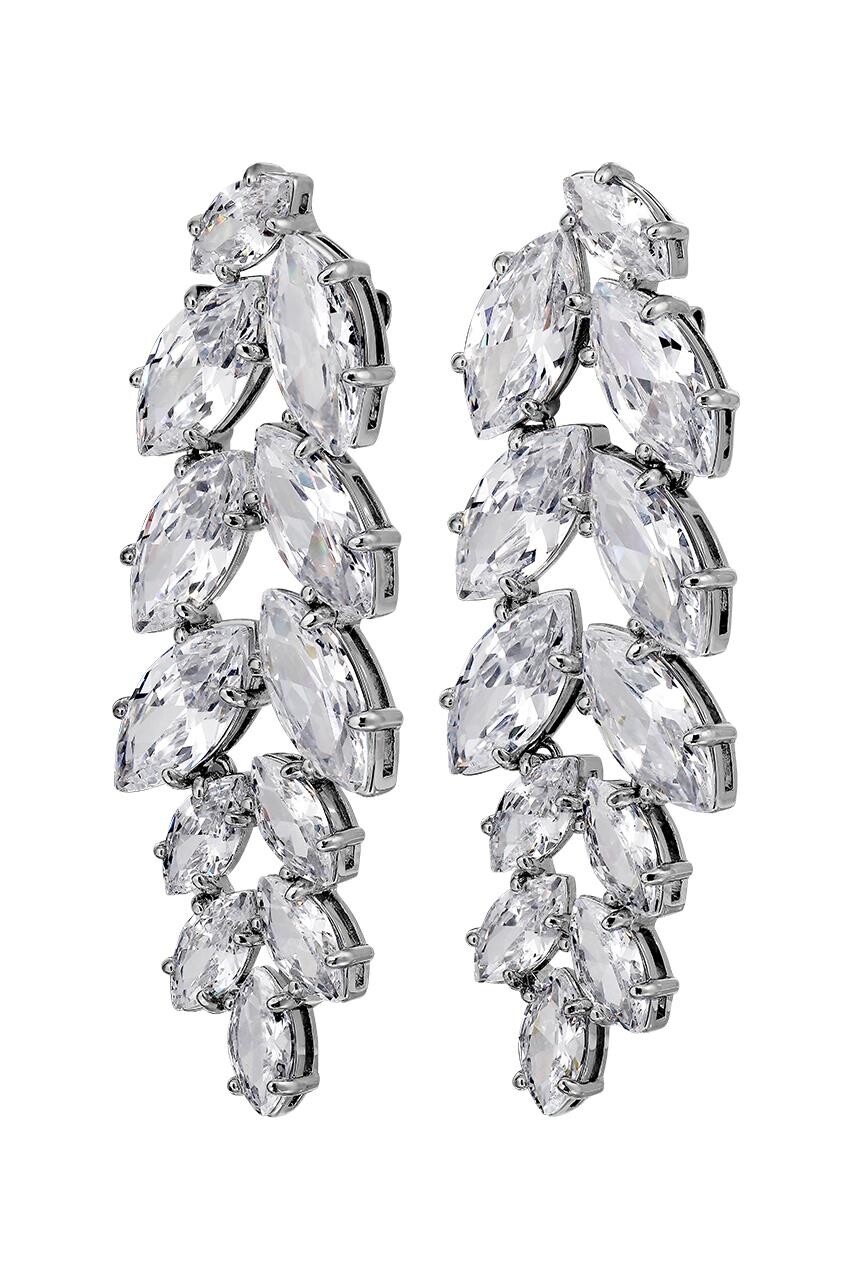 Dyrberg Kern Dyrberg/Kern Banyan Earring, Color: Silver/Crystal, Onesize, Women