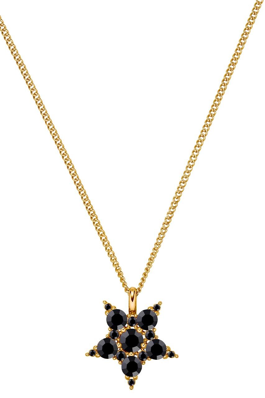 Dyrberg Kern Dyrberg/Kern Lyra Necklaces, Color: Gold/Black, Onesize, Women