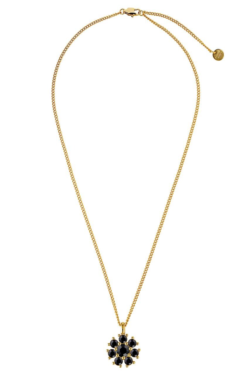 Dyrberg Kern Dyrberg/Kern Delise Necklace, Color: Gold/Black, Onesize, Women