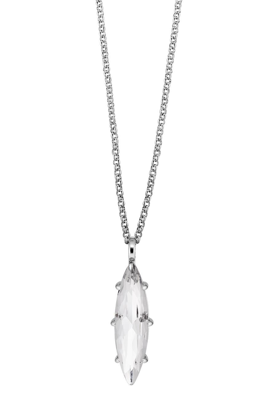 Dyrberg Kern Dyrberg/Kern Takeshi Necklace, Color: Silver/Crystal, Onesize, Women