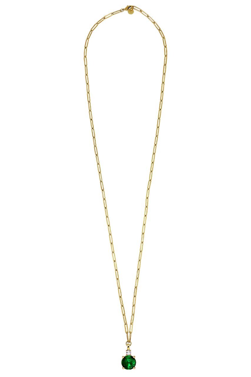 Dyrberg Kern Dyrberg/Kern Glory Necklace, Color: Gold/Green, Onesize, Women