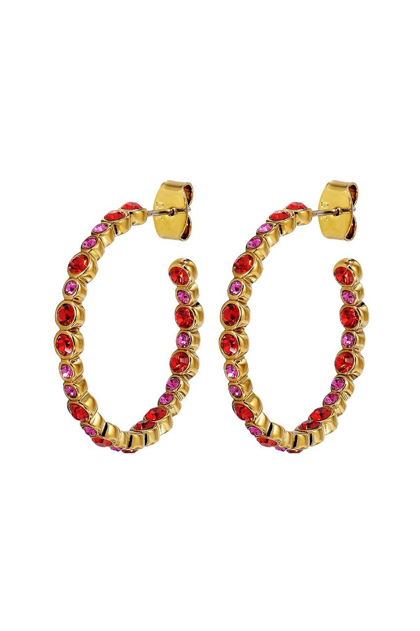 Dyrberg Kern Dyrberg/Kern Nandita Earring, Color: Gold/Green, Onesize, Women