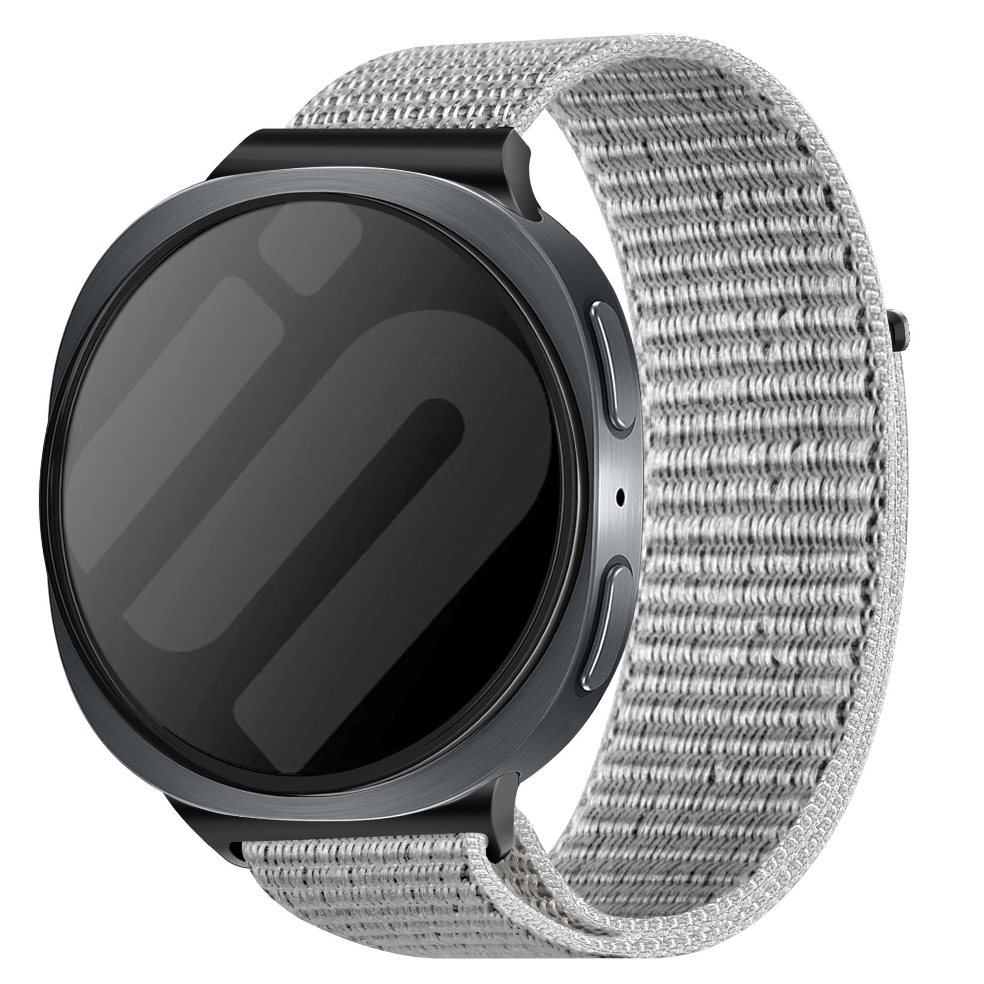 Strap-it Samsung Galaxy Watch 8 - 40mm nylon bandje (zeeschelp)