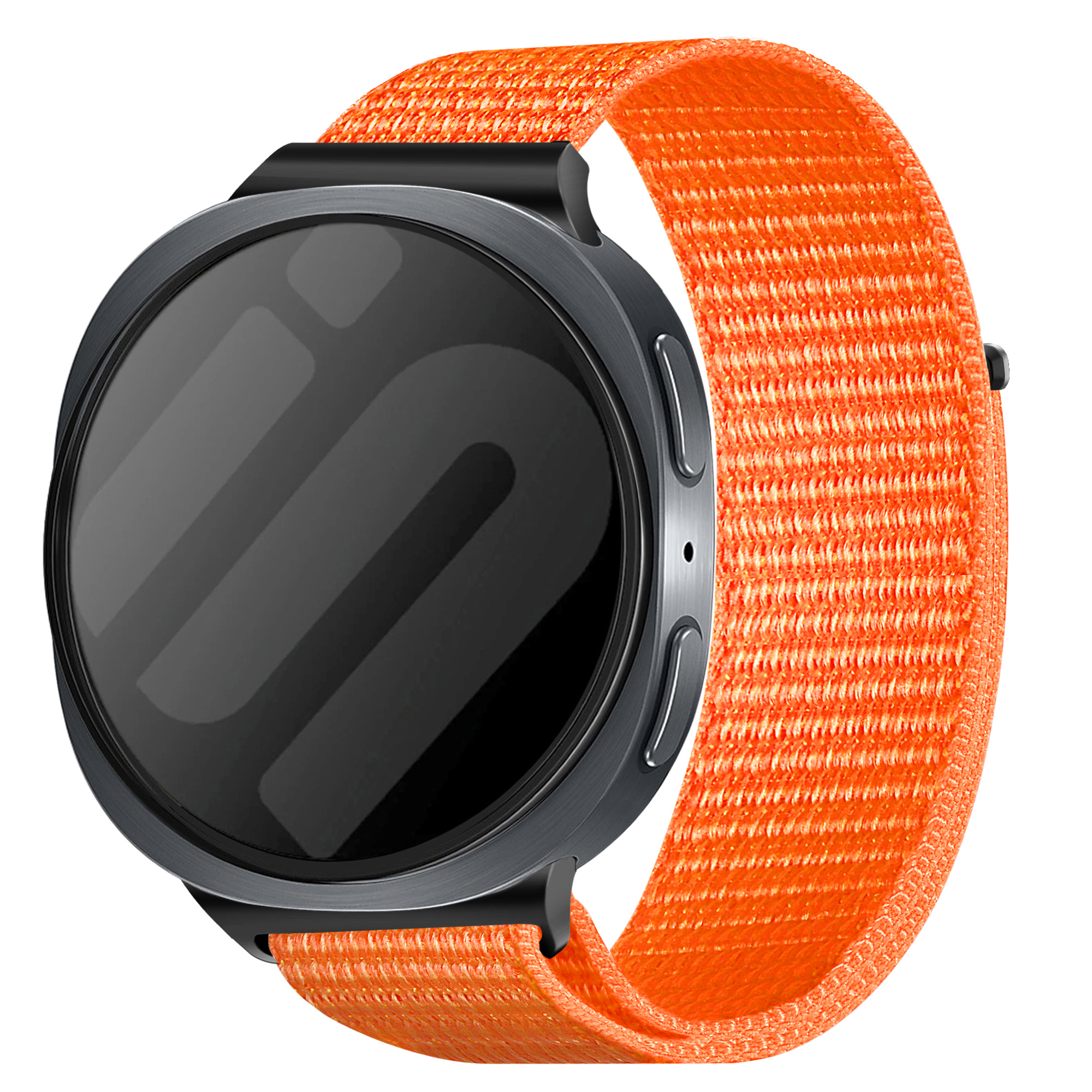 Strap-it Samsung Galaxy Watch 8 - 40mm nylon bandje (oranje)