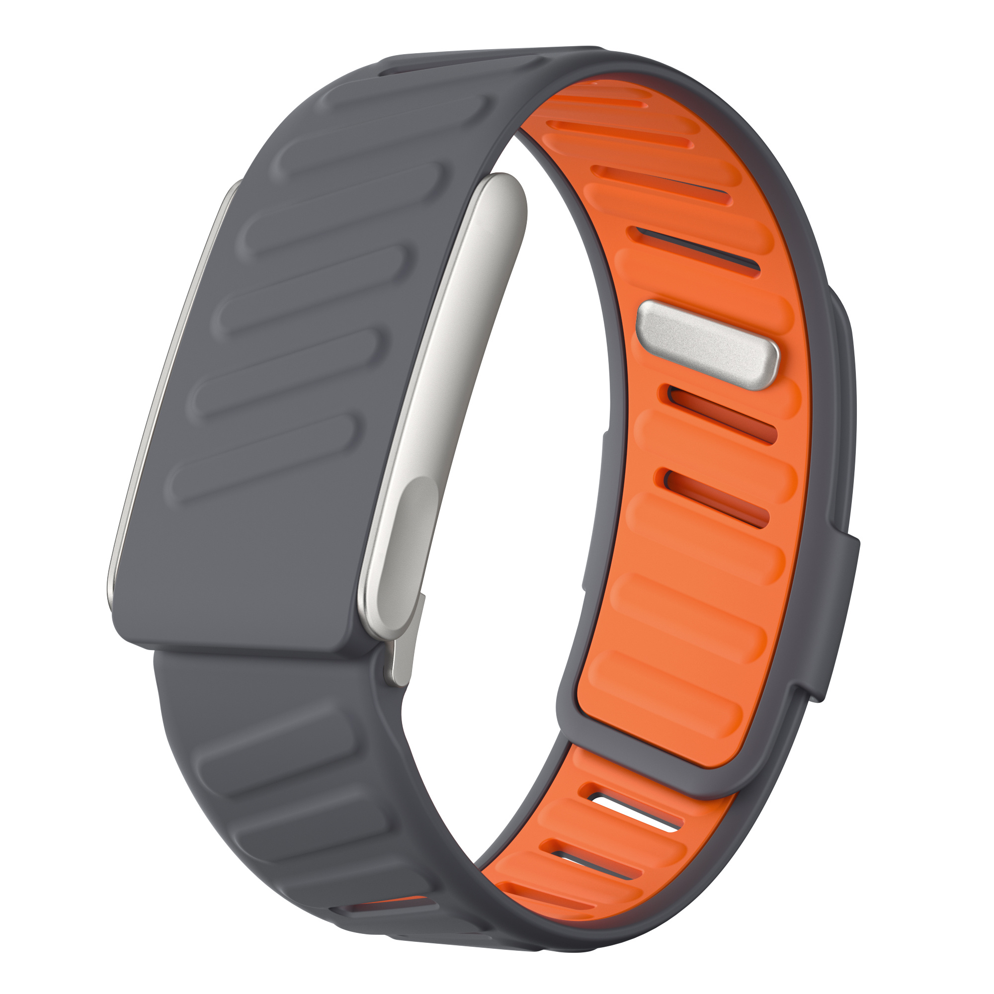 Strap-it Whoop MG sport bandje (donkergrijs/oranje)