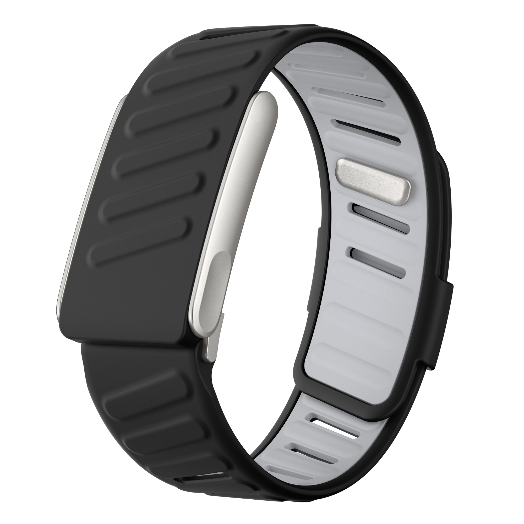 Strap-it Whoop MG sport bandje (zwart/grijs)