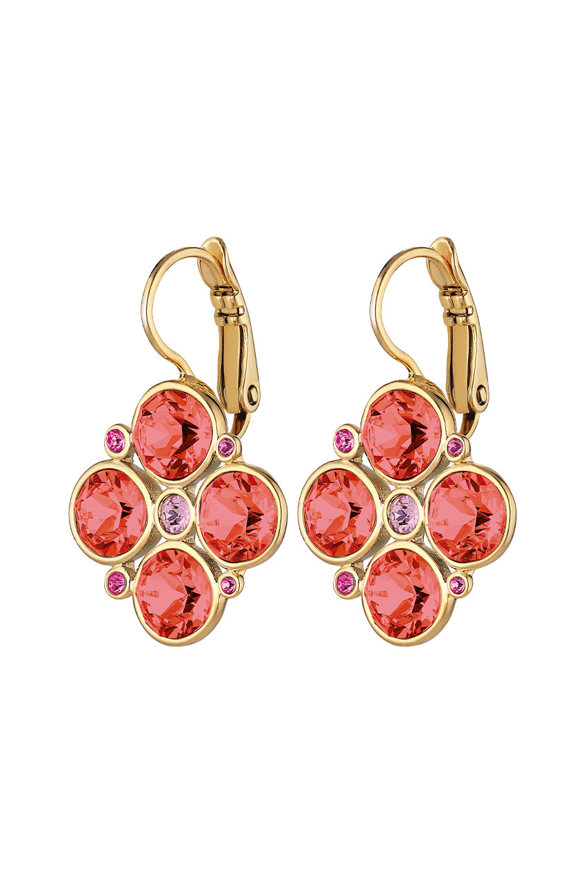 Dyrberg Kern Dyrberg/Kern Mia Earring, Color: Gold/Red, Onesize, Women