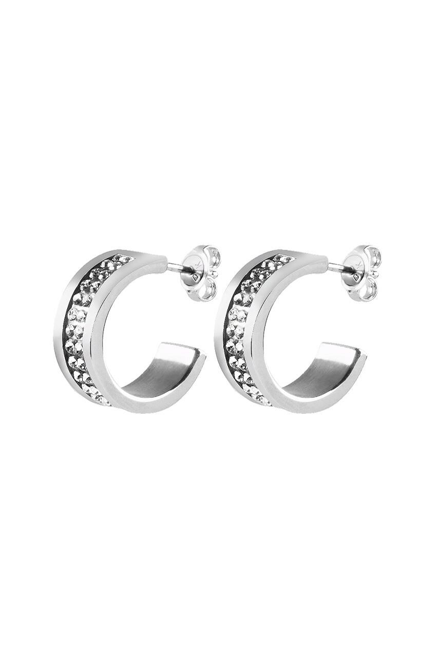 Dyrberg Kern Dyrberg/Kern Kimmie Earring, Color: Silver/Crystal, Onesize, Women