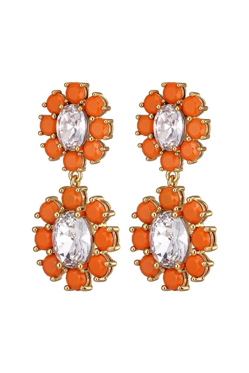 Dyrberg Kern Dyrberg/Kern Lina Earring, Color: Gold, Orange, Onesize, Women