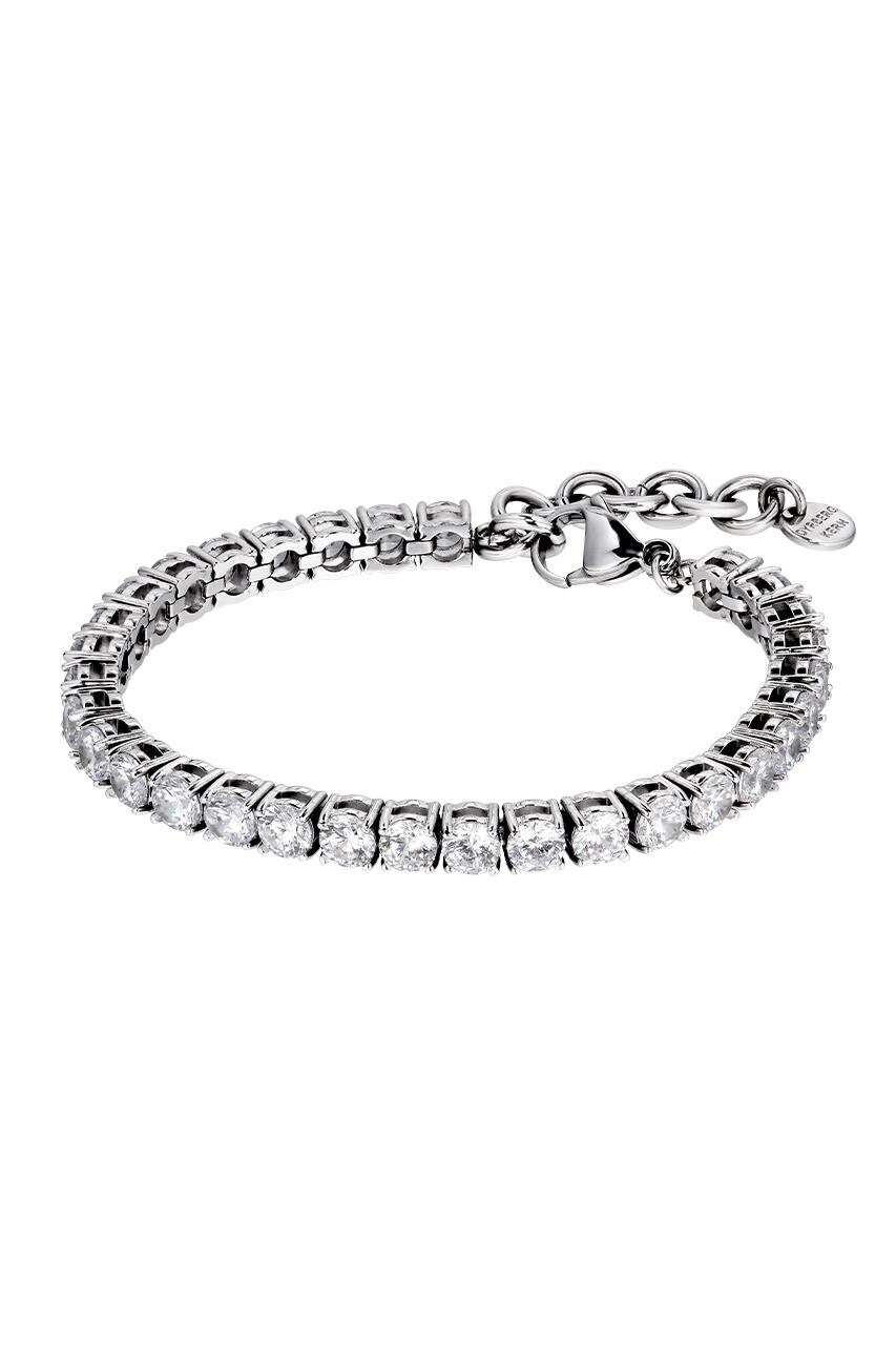 Dyrberg Kern Dyrberg/Kern Cobra Bracelet, Color: Silver/Crystal, Onesize, Women