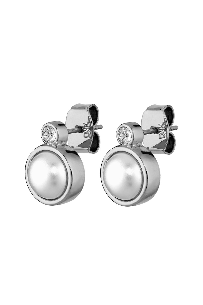 Dyrberg Kern Dyrberg/Kern London Earring, Color: Silver/White, Onesize, Women