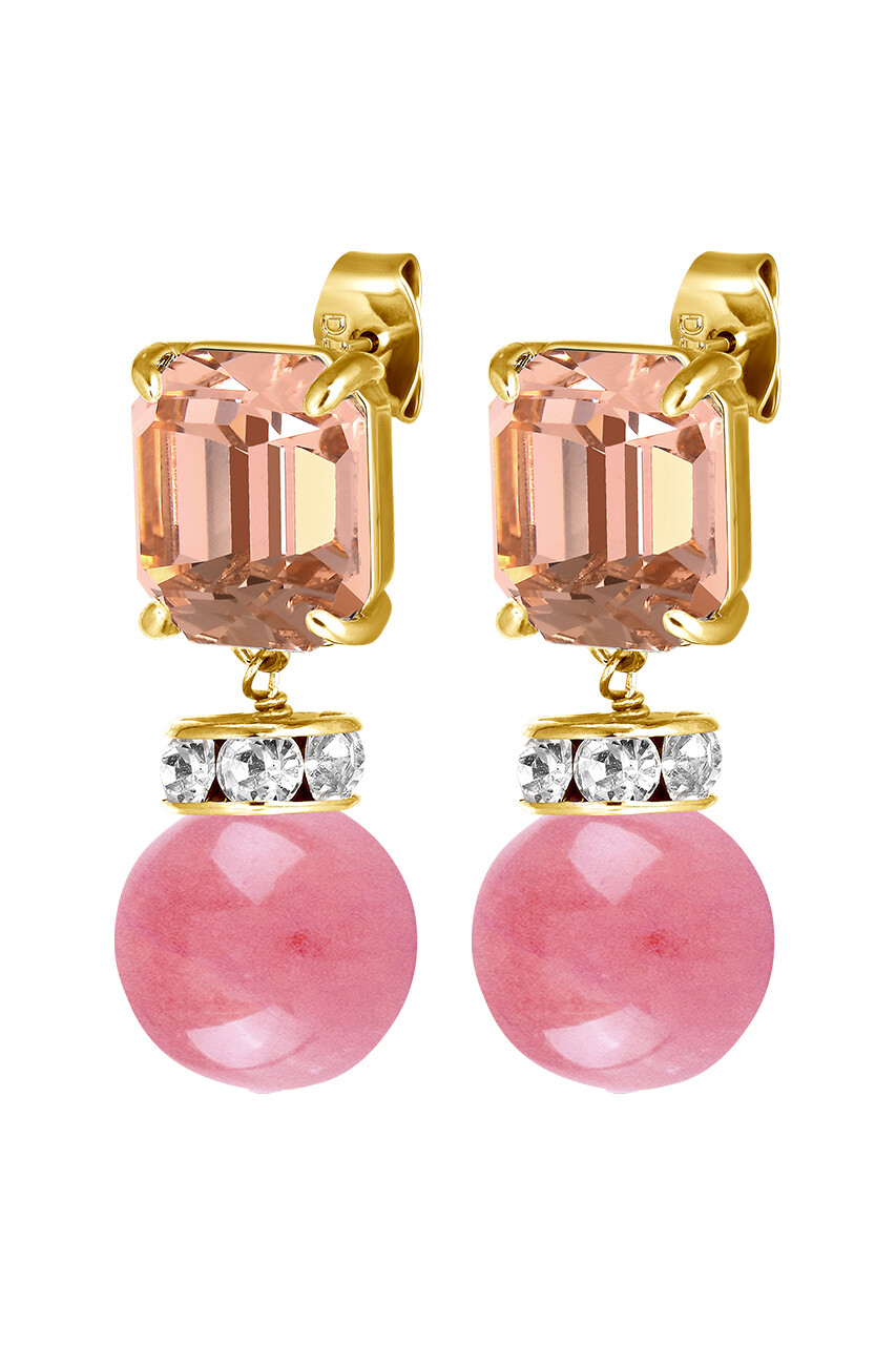 Dyrberg Kern Dyrberg/Kern Wali Earring, Color: Gold, Peach, Onesize, Women