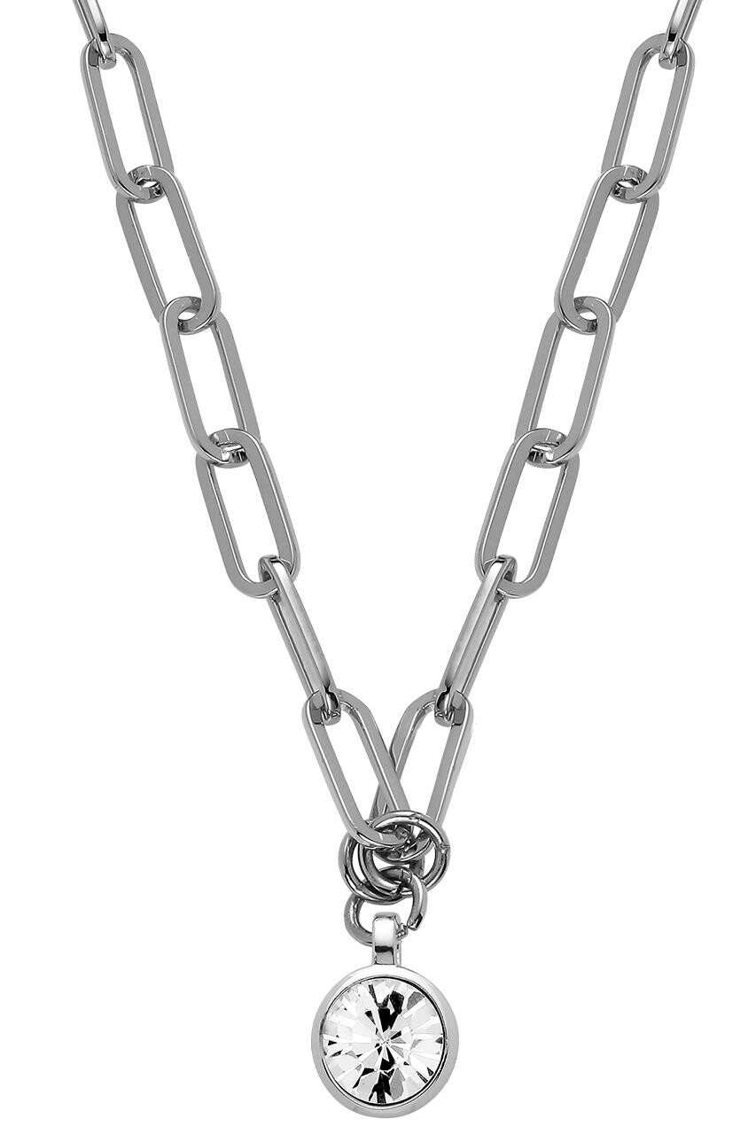 Dyrberg Kern Dyrberg/Kern Lisanna Necklace, Color: Silver/Crystal, Onesize, Women