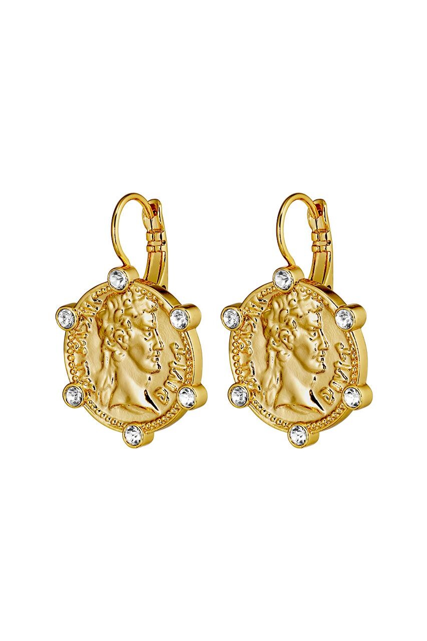Dyrberg Kern Dyrberg/Kern Como Earring, Color: Gold/Crystal, Onesize, Women