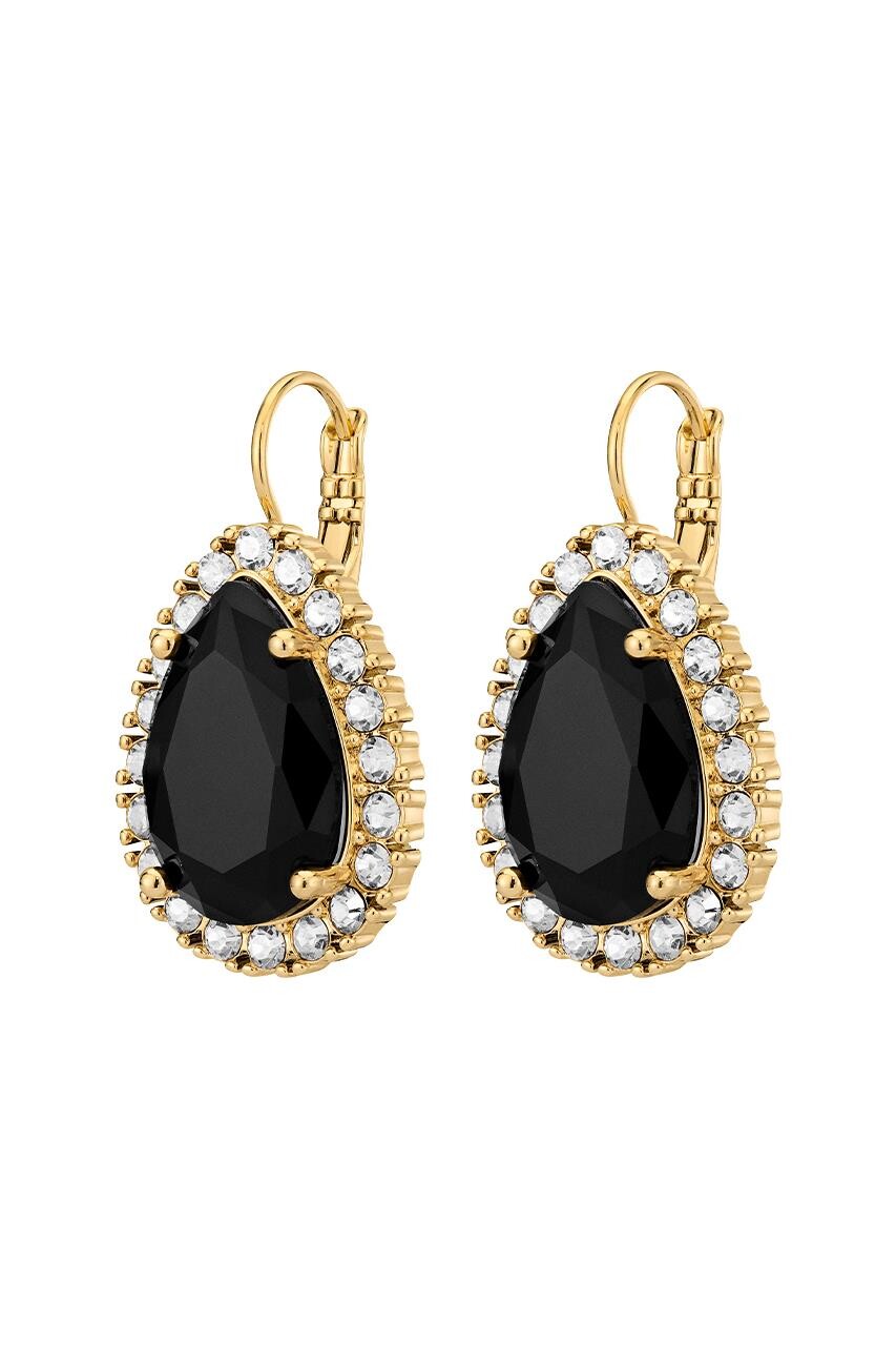 Dyrberg Kern Dyrberg/Kern Fiora Earring, Color: Gold/Black, Onesize, Women