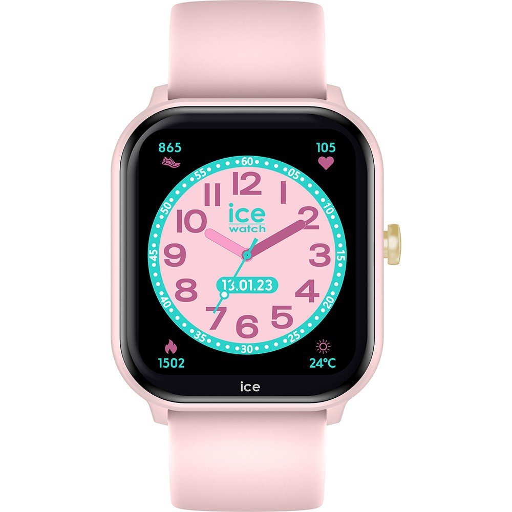 Ice-watch Smartwatch ICE smart junior 2.0 Armbandhorloge, meisjeshorloge, kinderenhorloge, siliconen armband, spelletjes, sportprofiel