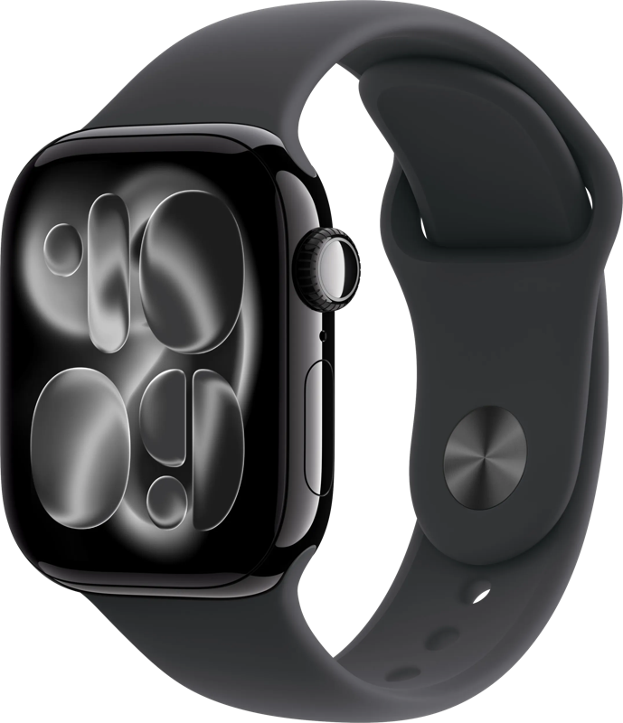 Apple Watch Series 11 42mm Zwart Sportband M/L