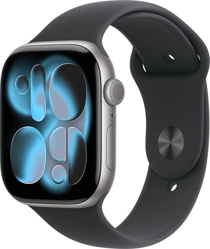 Apple Watch Series 11 46mm Grijs Sportband M/L