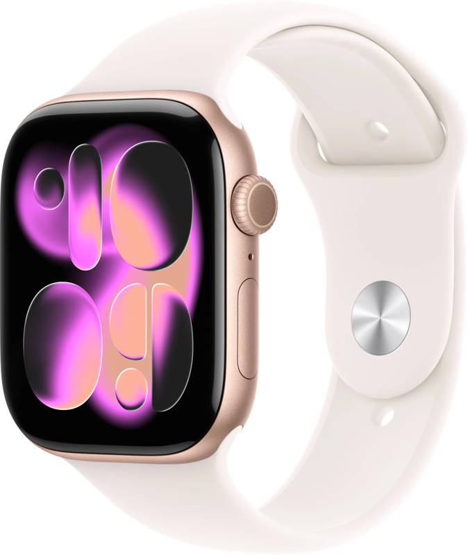 Apple Watch Series 11 46mm Roségoud Sportband M/L