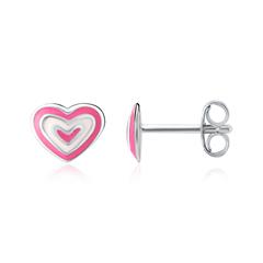 Unique Hart oorbellen voor meisjes in sterling zilver