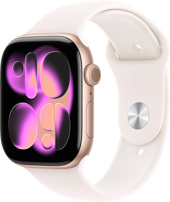 Apple Watch Series 11 Cellular 46mm  Rosegoud Sportband M/L