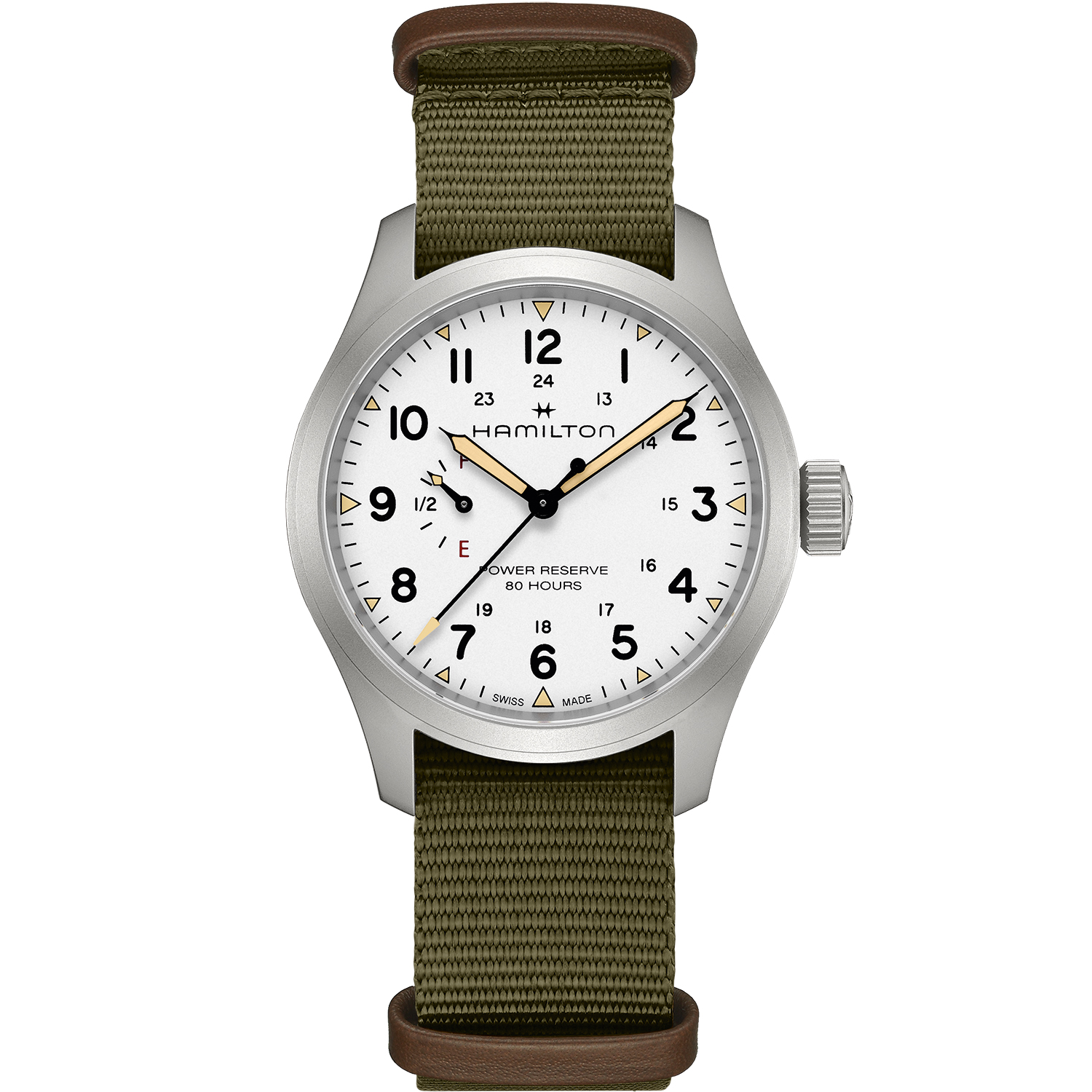 Hamilton khaki field power reserve