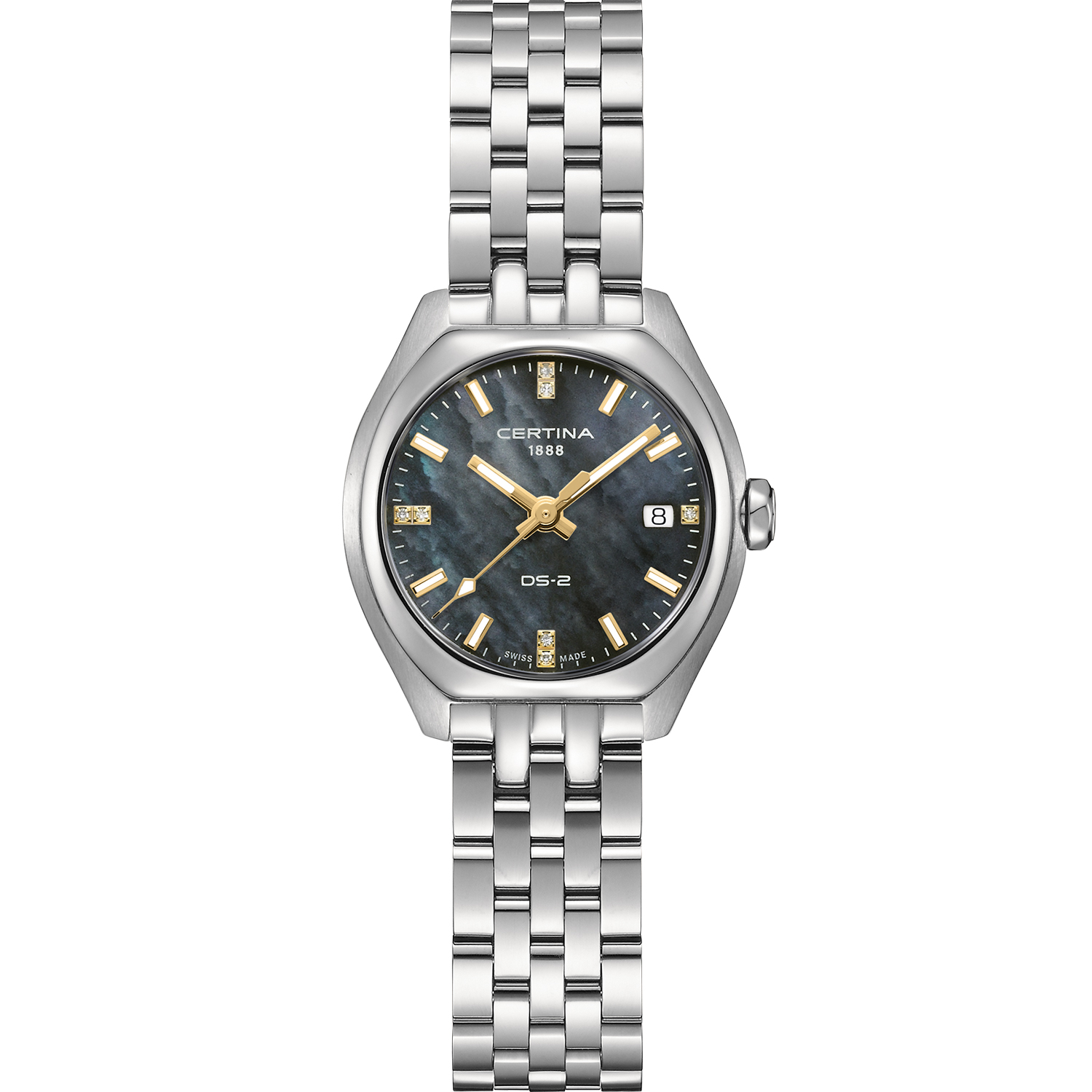 Certina ds-2 lady quartz met diamant