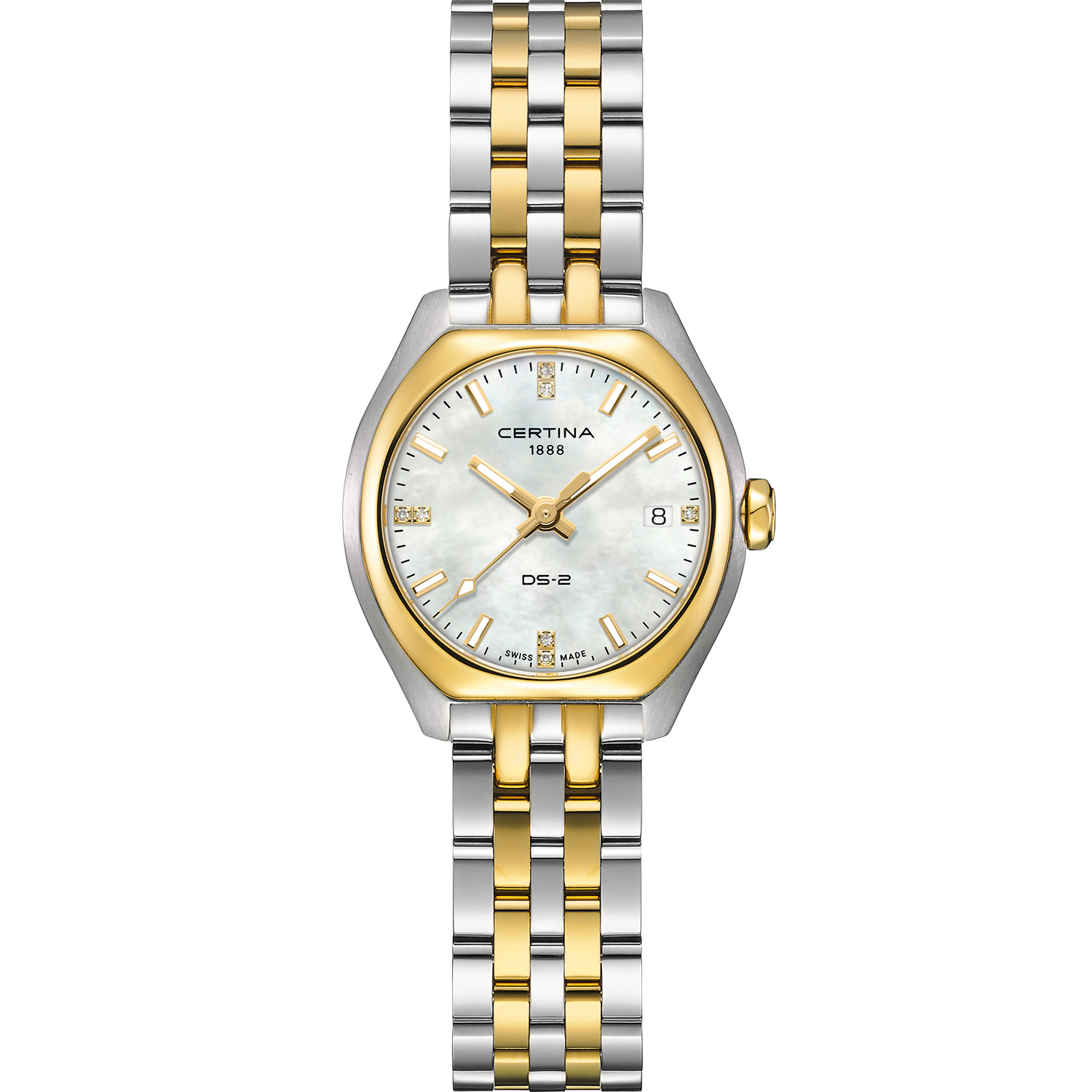 Certina ds-2 lady quartz met diamant