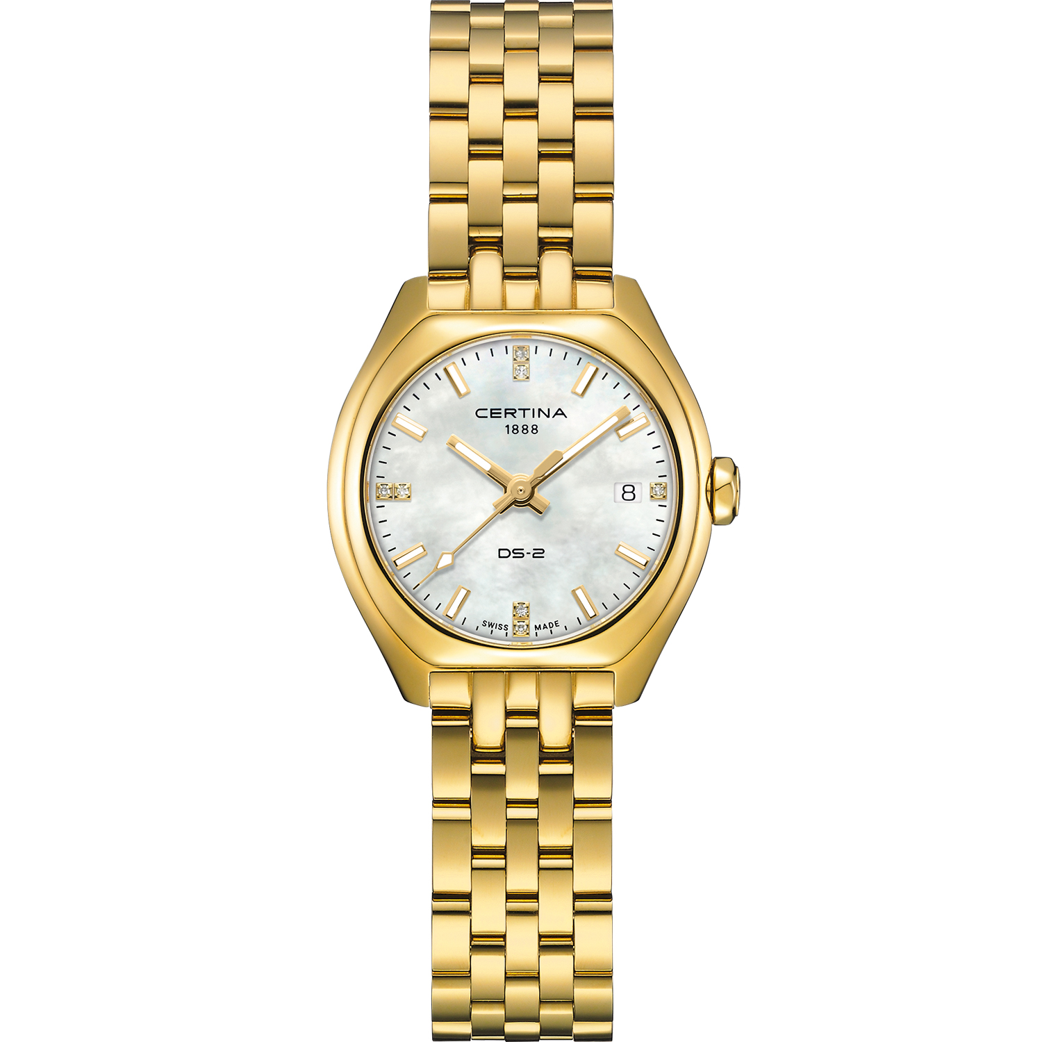 Certina ds-2 lady quartz met diamant