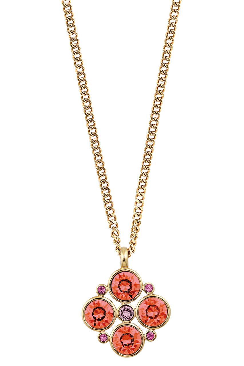 Dyrberg Kern Dyrberg/Kern Maude Necklace, Color: Gold/Red, Onesize, Women
