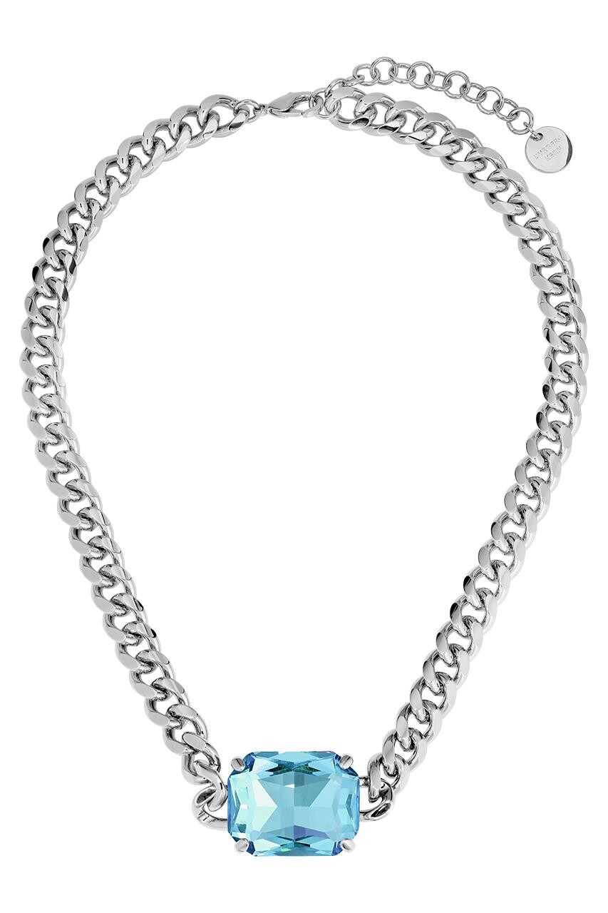 Dyrberg Kern Dyrberg/Kern Tagona Necklace, Color: Silver/Blue, Onesize, Women