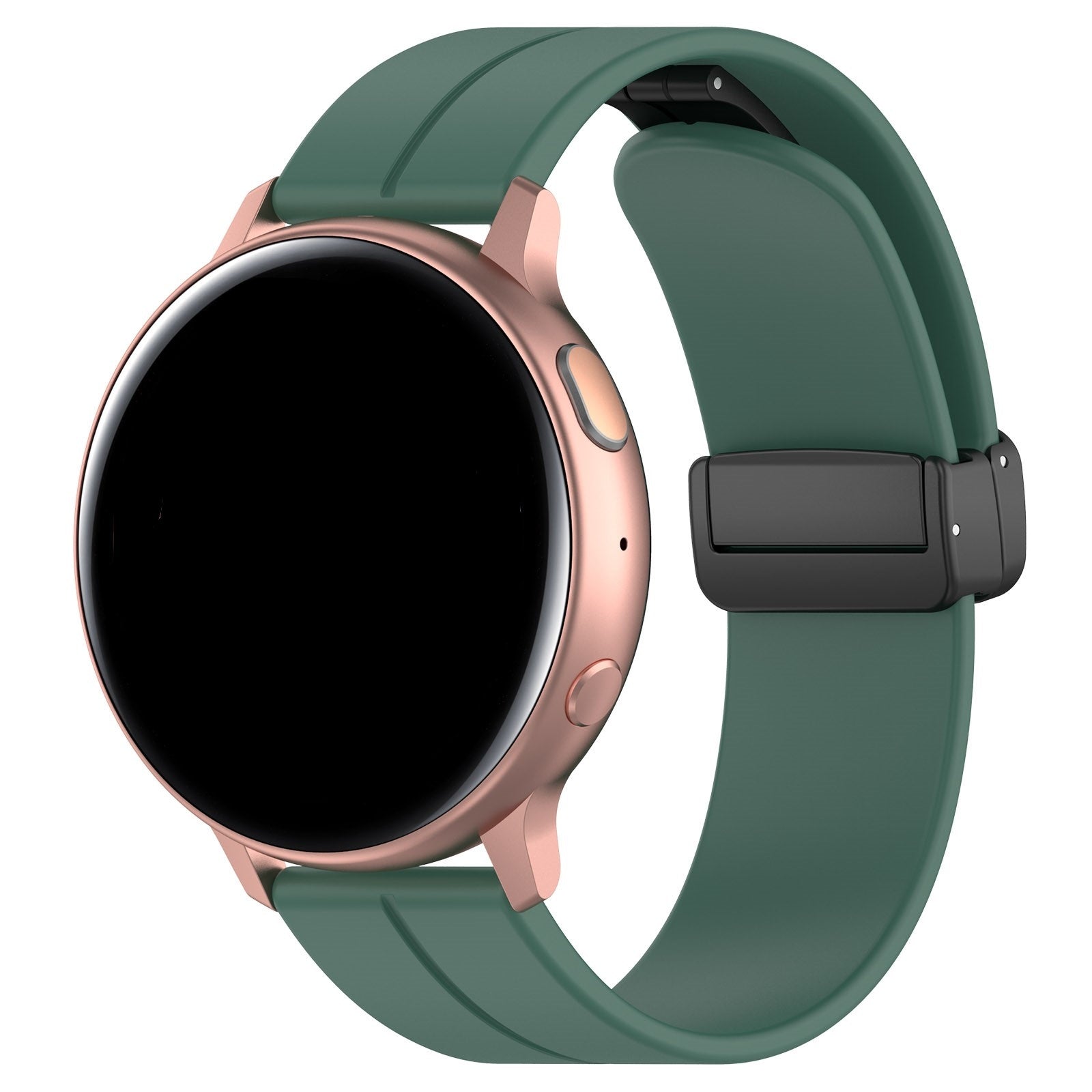 Amazfit Bip U (Pro) D-buckle siliconen bandje (donkergroen)