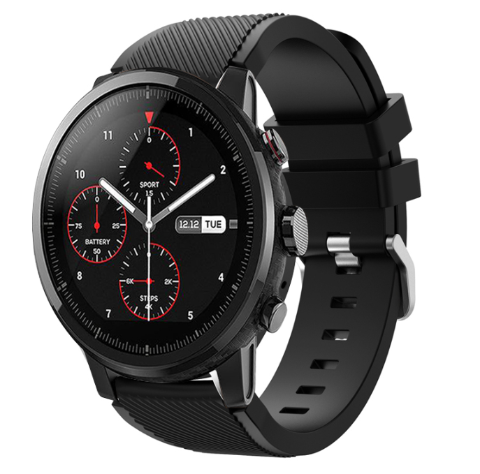 Xiaomi Amazfit Stratos silicone band (zwart)