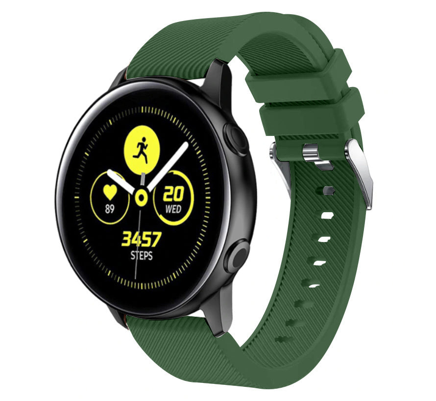 Samsung Galaxy Watch Active / Active 2 silicone band (legergroen)