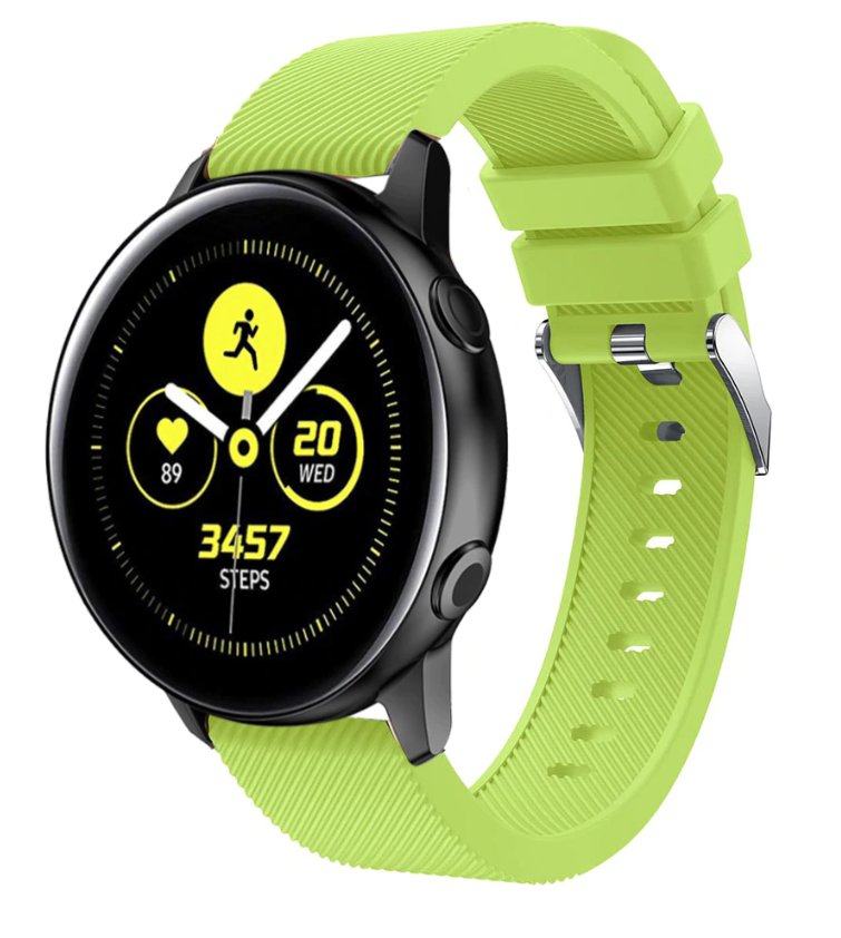Samsung Galaxy Watch Active / Active2 silicone band (lichtgroen)