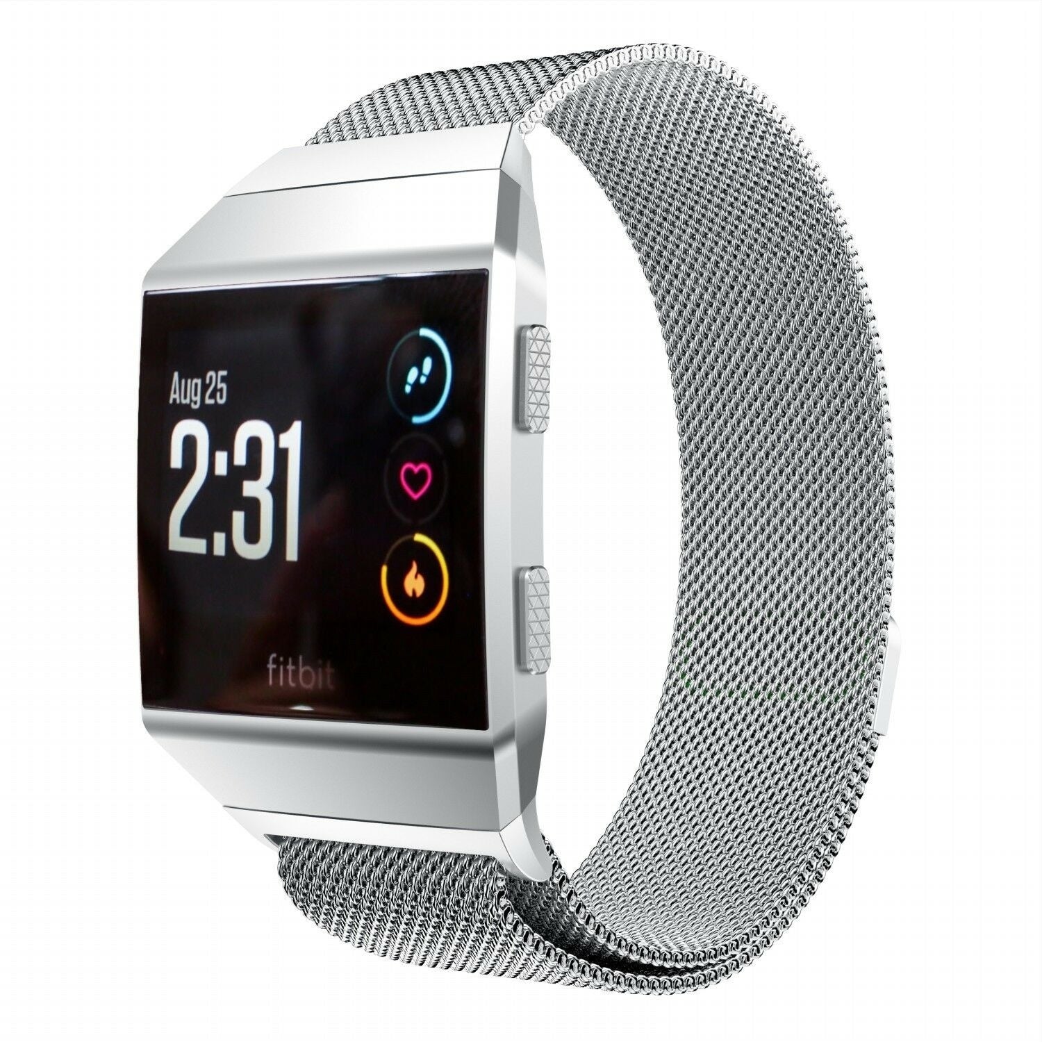 Fitbit Ionic Milanese band (zilver)