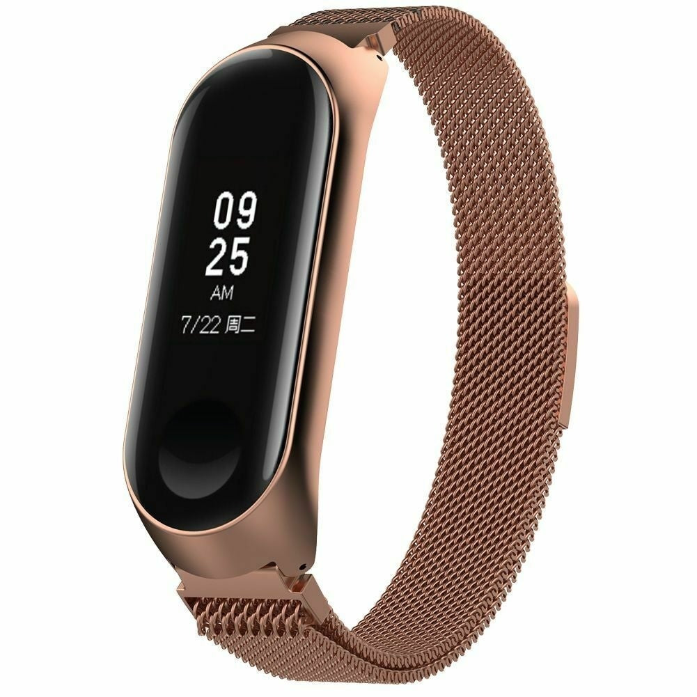 Xiaomi Mi band 3 / 4 Milanese band (rosé goud)