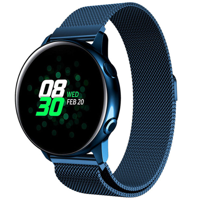 Samsung Galaxy Watch Active / Active2 Milanese band (blauw)
