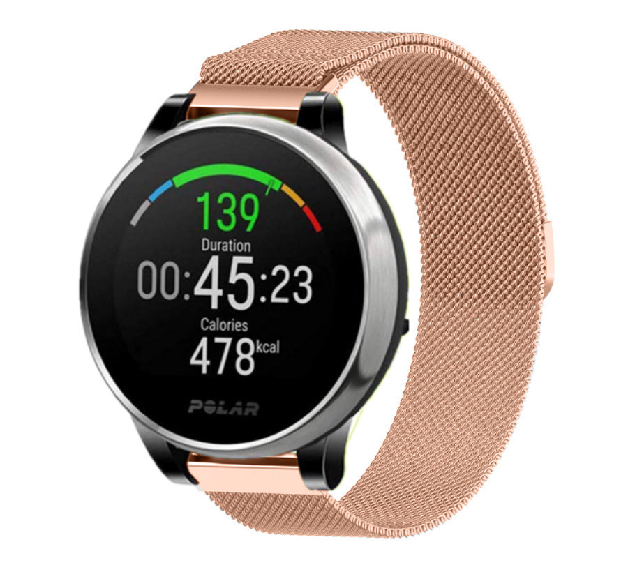 Polar Vantage M Milanese band (rosé goud)
