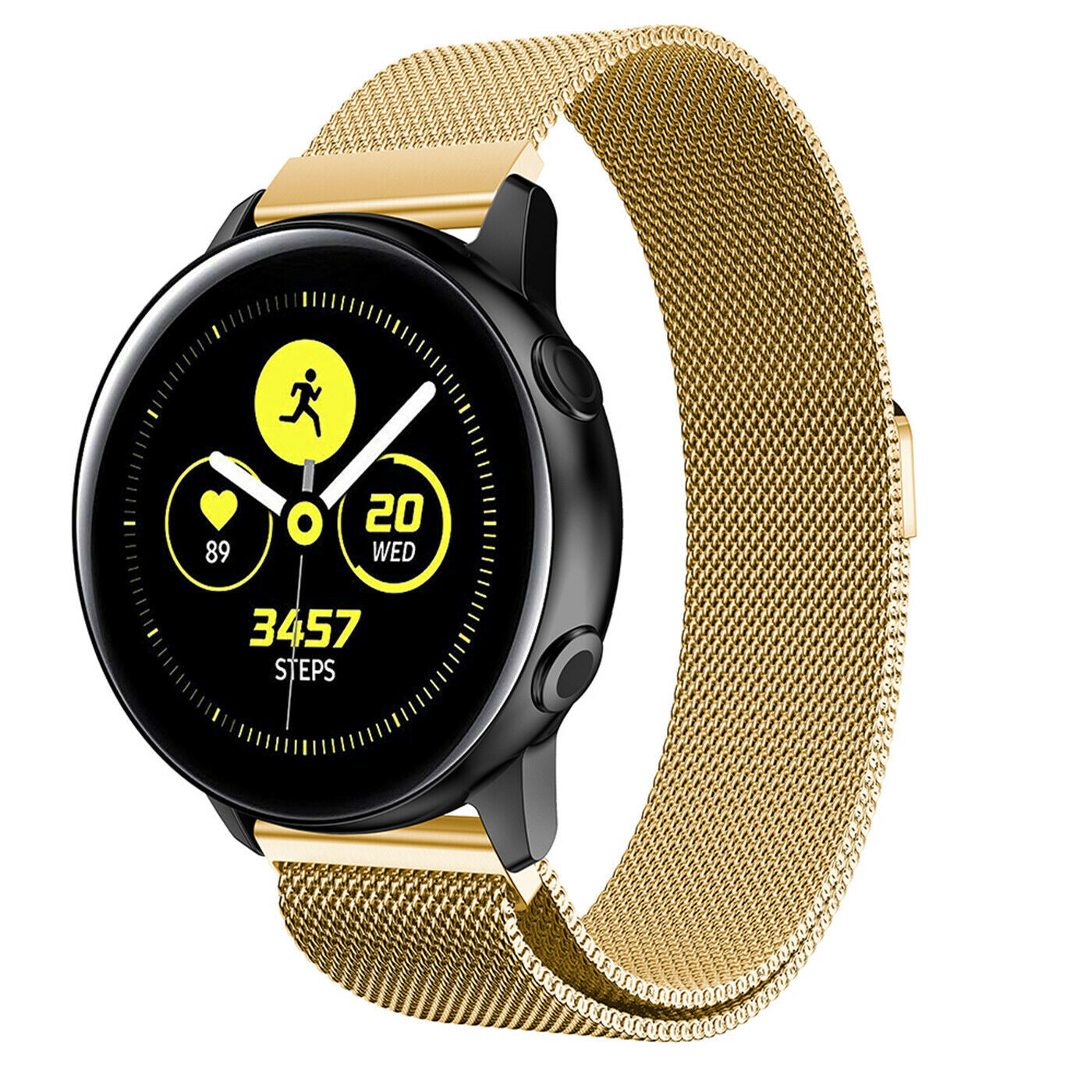 Samsung Galaxy Watch Active / Active 2 Milanese band (goud)