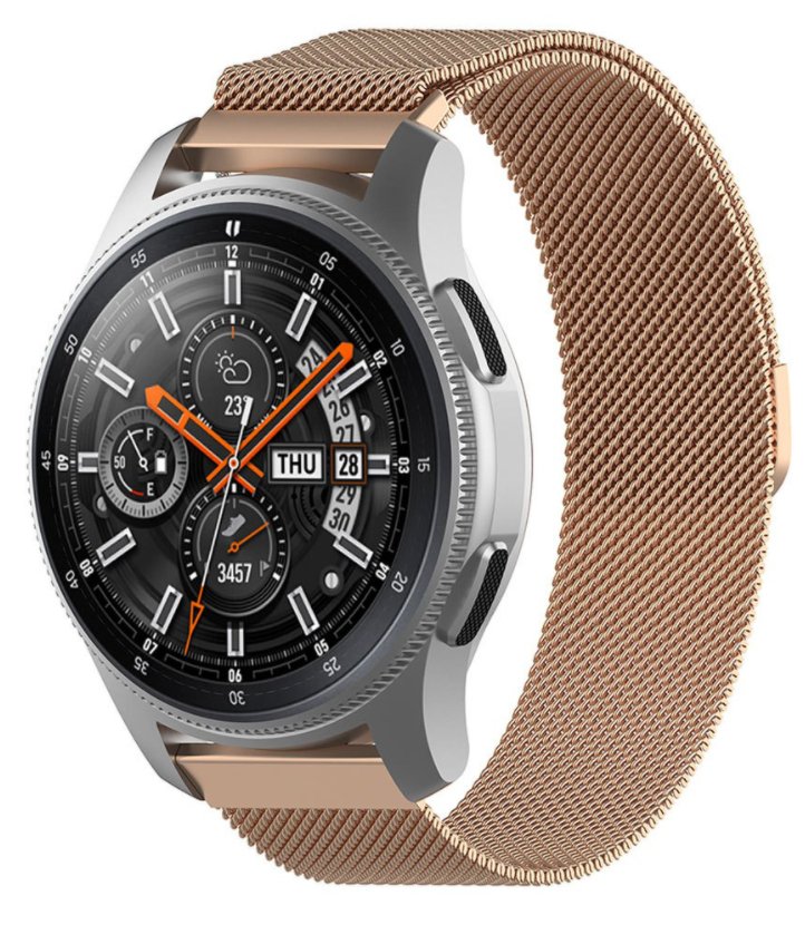 Samsung Galaxy Watch 46mm Milanese band (rosé goud)
